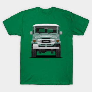 TLC FJ40 Hardtop Niagara Green Front T-Shirt